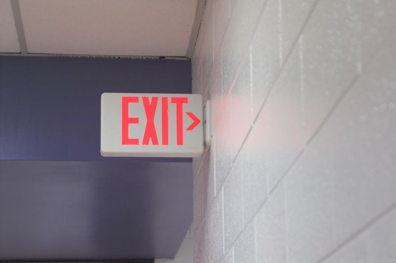 Fire Exit Sign Installation